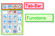 Sections of the GUI: Tabs and Functions